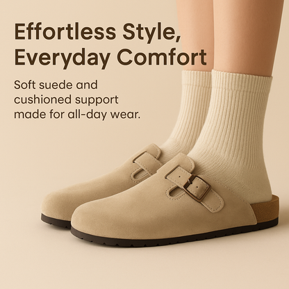 Averna Suede Clogs